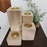 Pine Tealight Holders, set of 4 20260107 105353